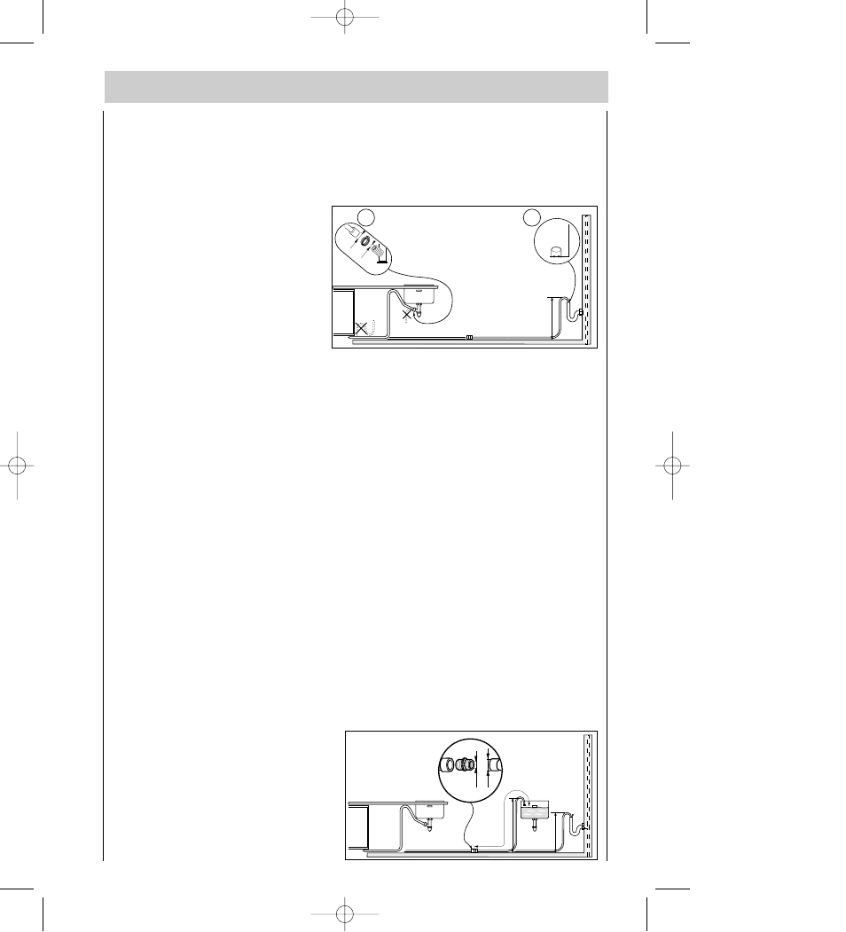 Extension hoses, Water outlet connection | AEG FAVORIT 64450 I User Manual | Page 35 / 37