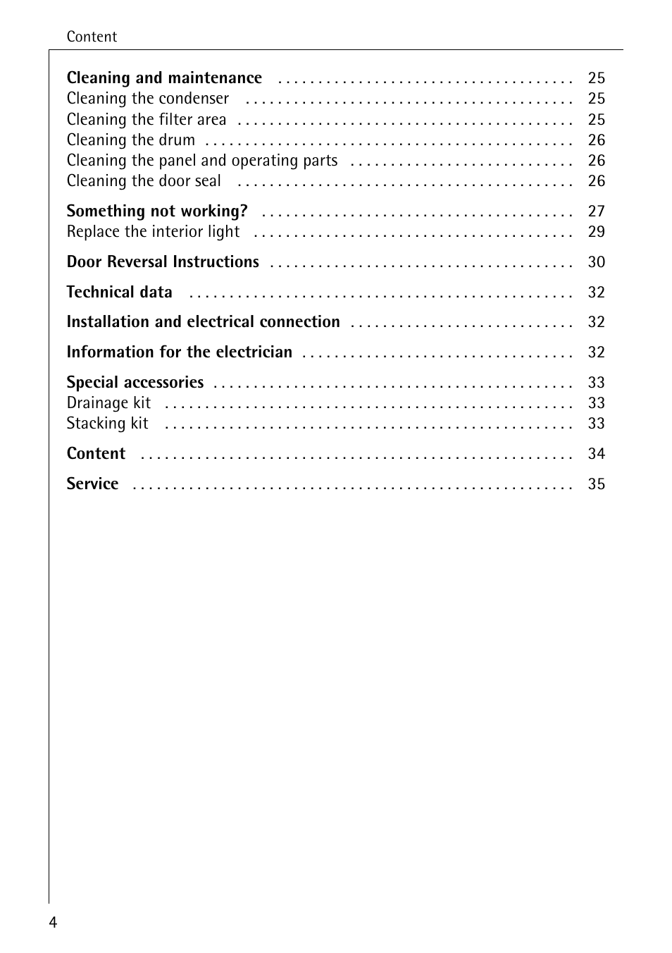 AEG LAVATHERM 57320 User Manual | Page 4 / 36