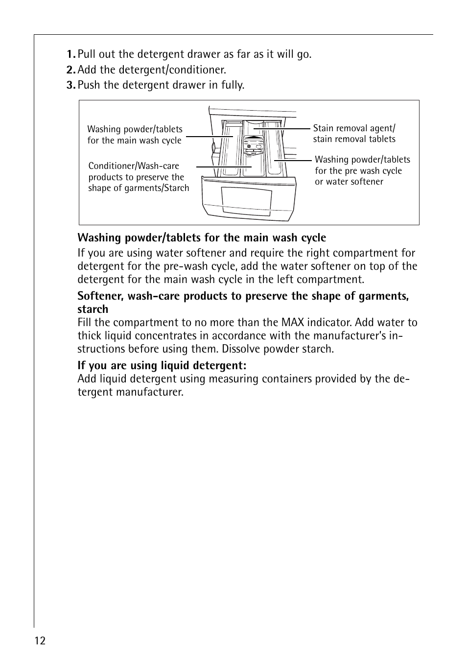 AEG LAVAMAT 76800 User Manual | Page 12 / 36