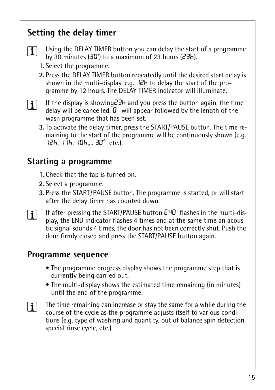 AEG LAVAMAT 76800 User Manual | Page 15 / 36