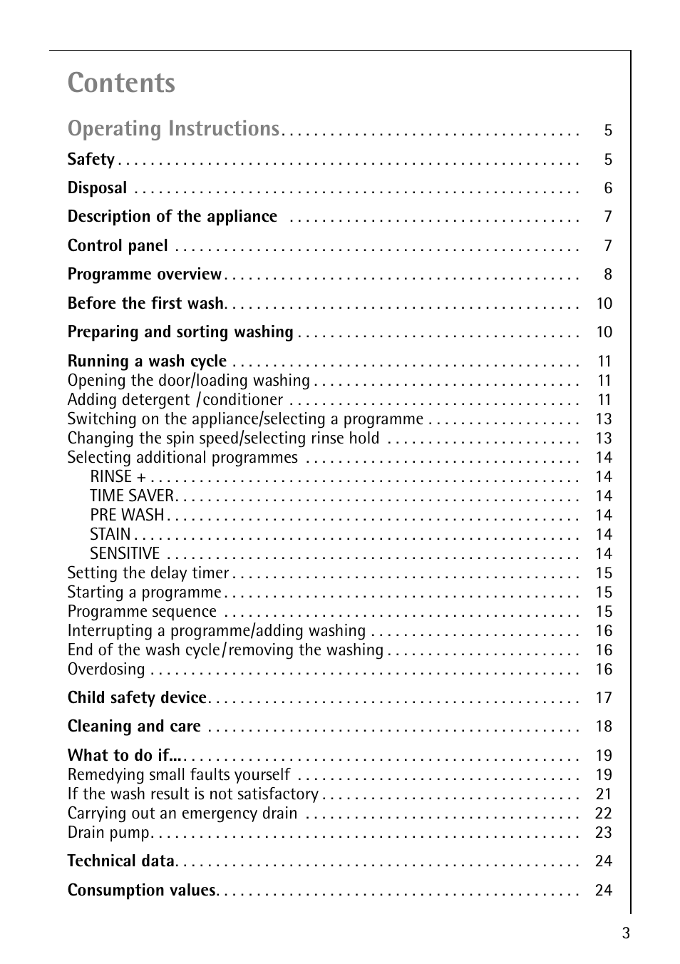 AEG LAVAMAT 76800 User Manual | Page 3 / 36