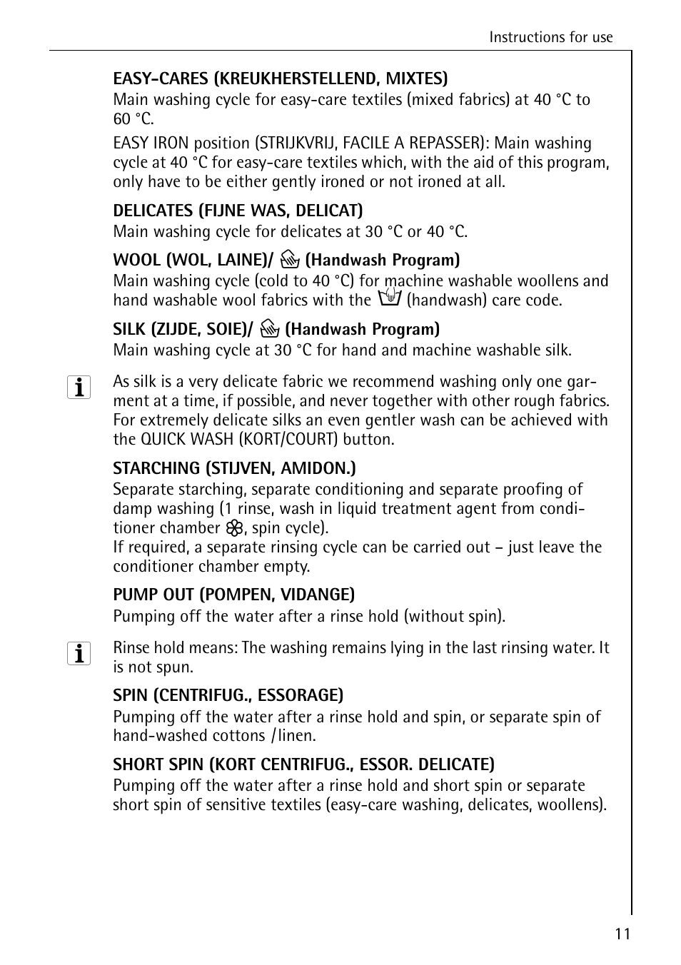 AEG OKO-LAVAMAT 82730 User Manual | Page 11 / 56
