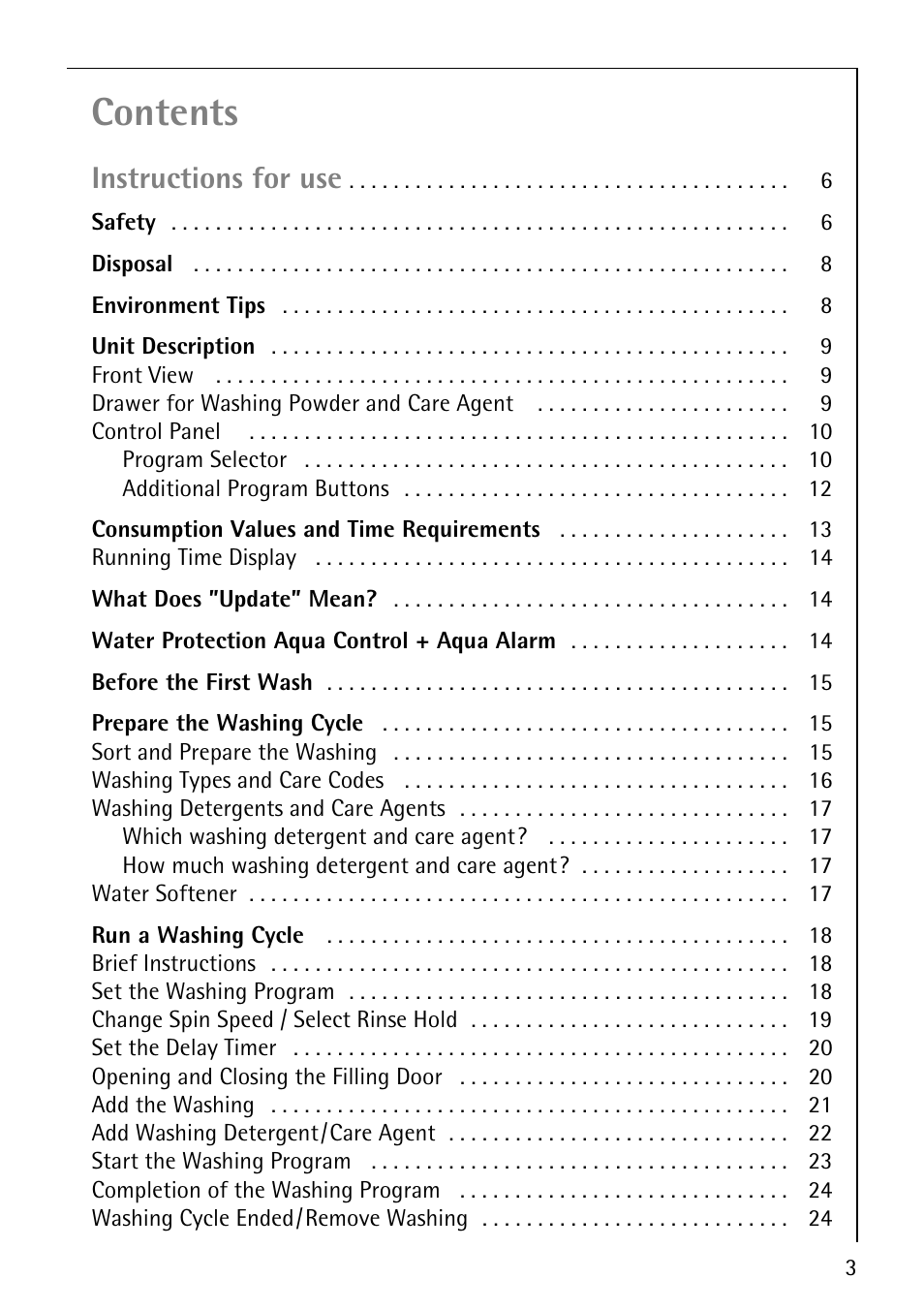 AEG OKO-LAVAMAT 82730 User Manual | Page 3 / 56