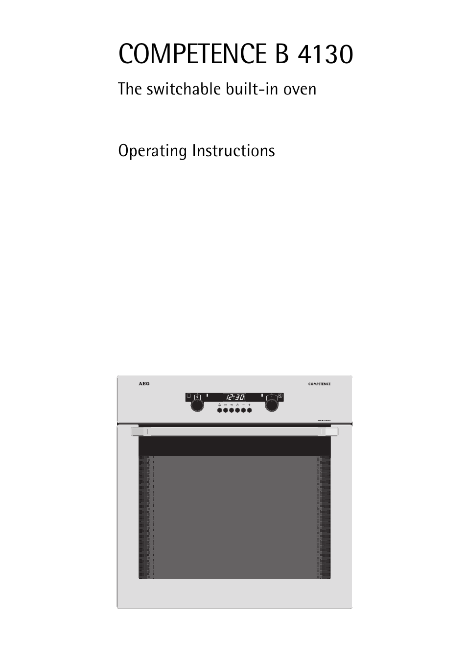 AEG COMPETENCE B 4130 User Manual | 52 pages