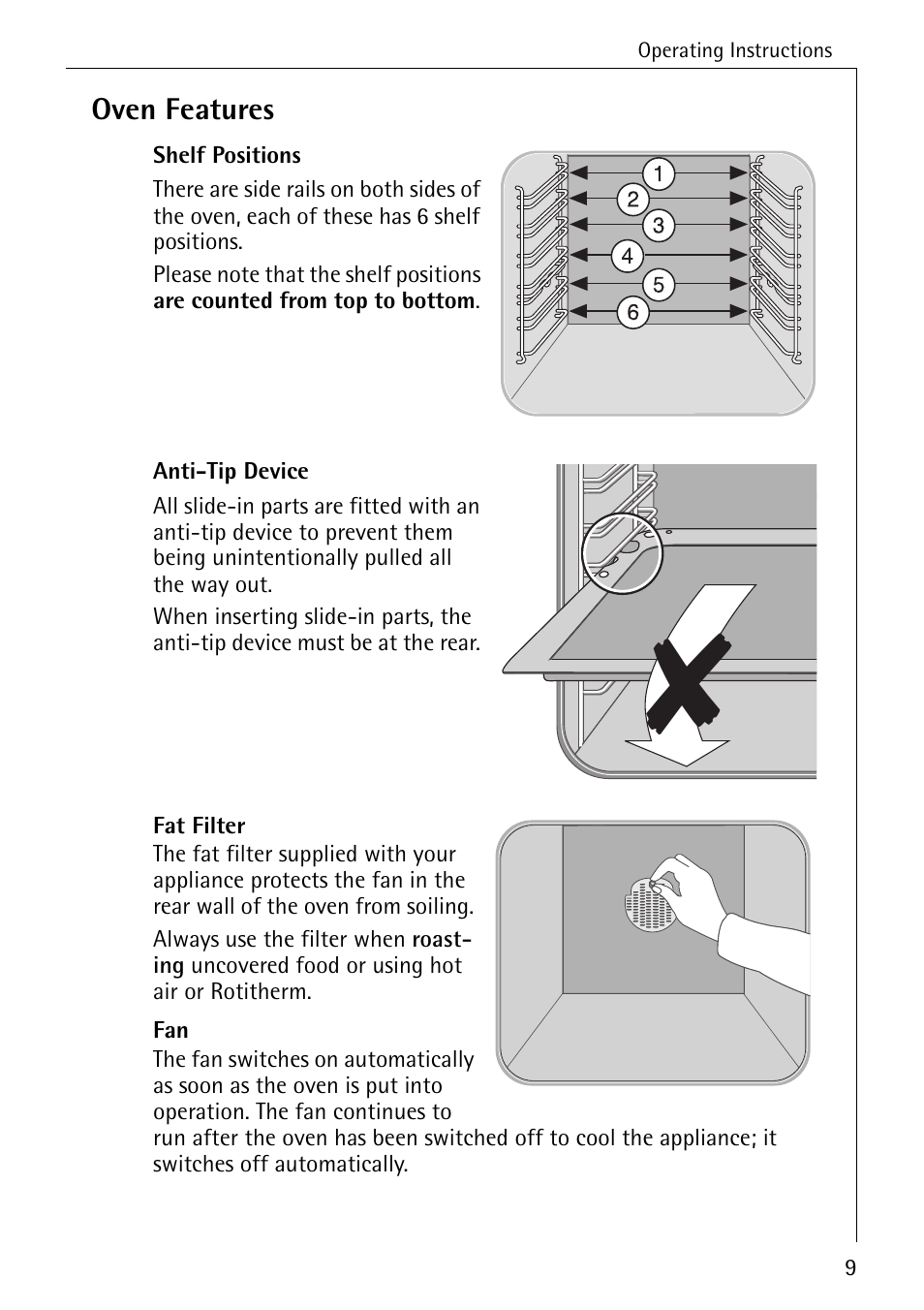 AEG COMPETENCE B 4130 User Manual | Page 9 / 52