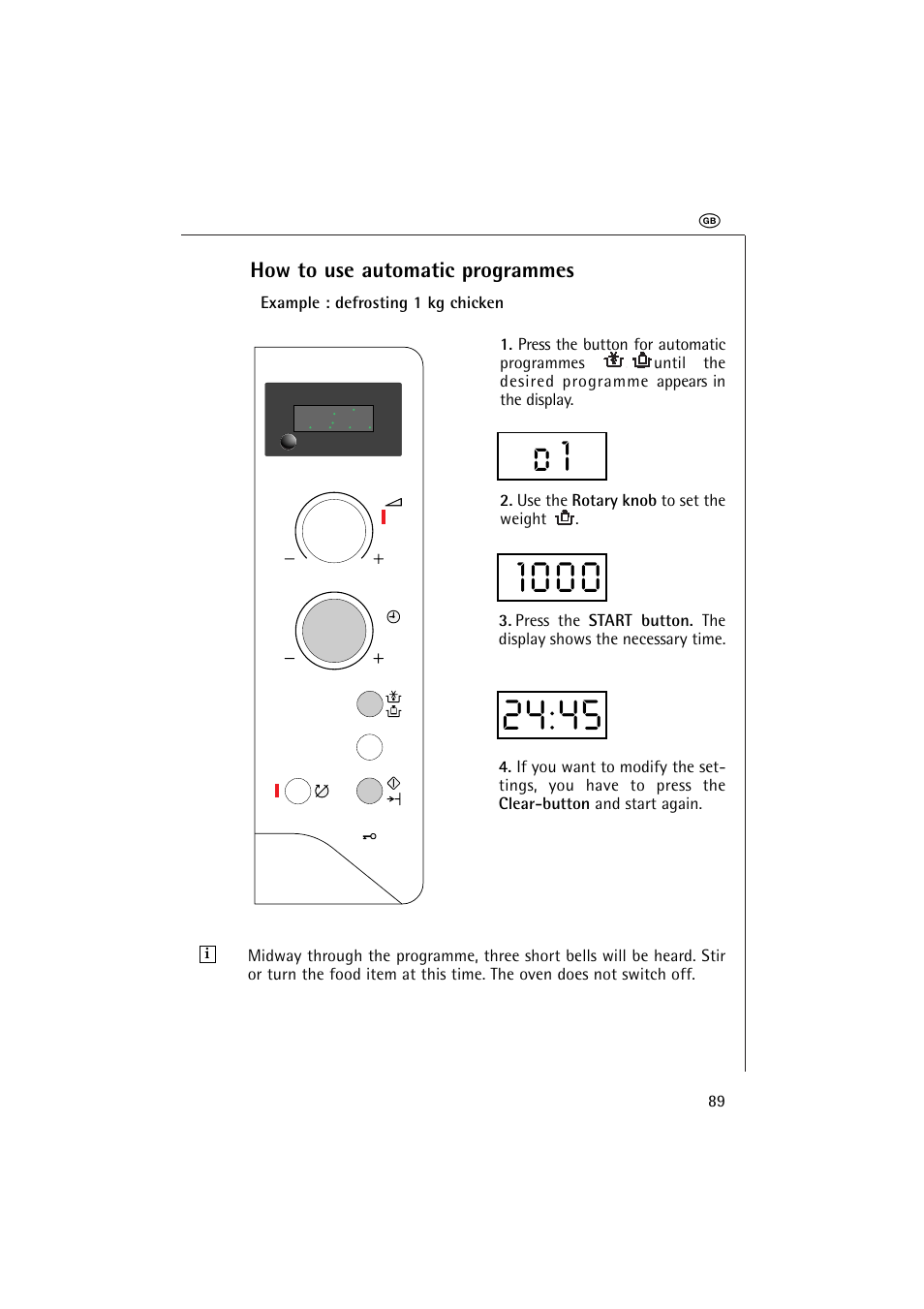AEG MICROMAT 1231 E User Manual | Page 21 / 33
