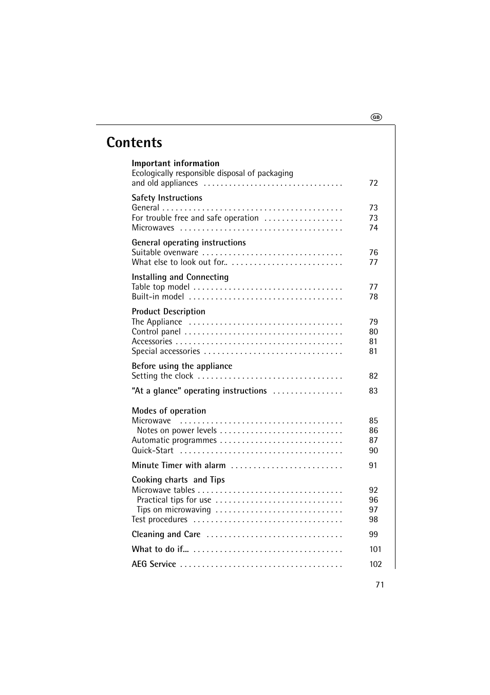 AEG MICROMAT 1231 E User Manual | Page 3 / 33