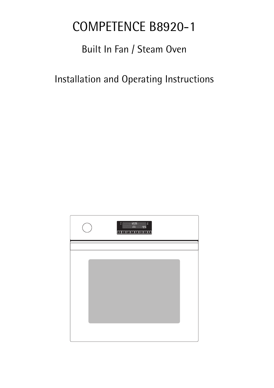 AEG COMPETENCE B8920-1 User Manual | 84 pages