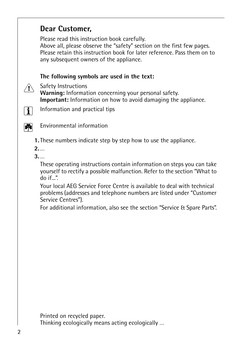 AEG COMPETENCE B8920-1 User Manual | Page 2 / 84