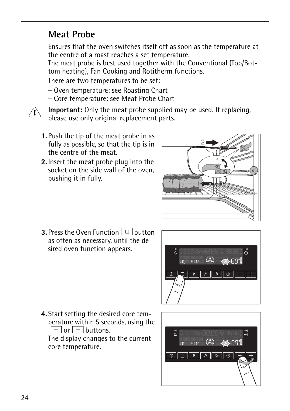 Meat probe | AEG COMPETENCE B8920-1 User Manual | Page 24 / 84