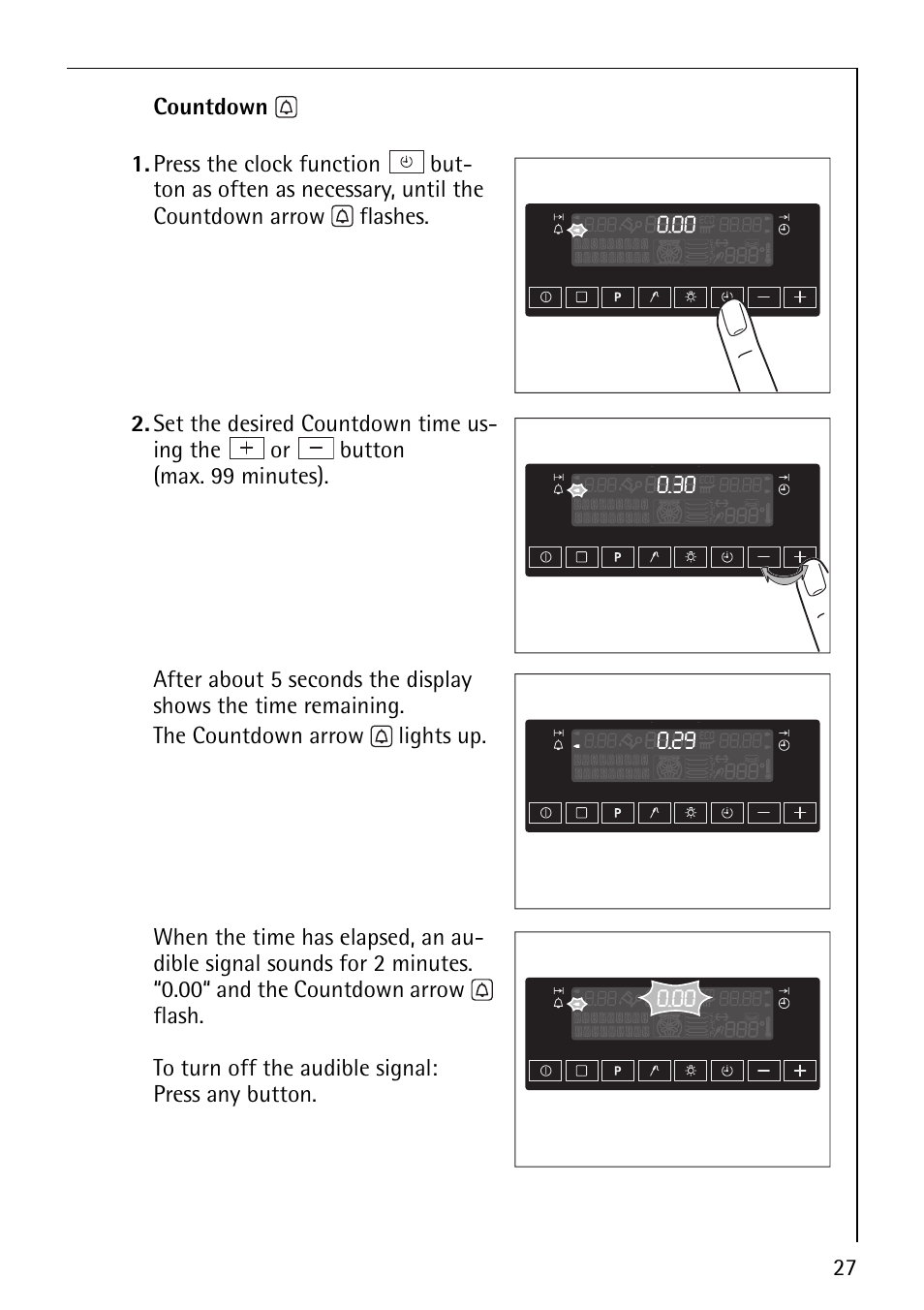 AEG COMPETENCE B8920-1 User Manual | Page 27 / 84