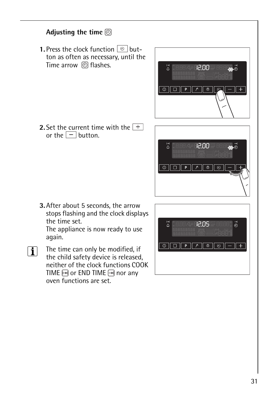 AEG COMPETENCE B8920-1 User Manual | Page 31 / 84