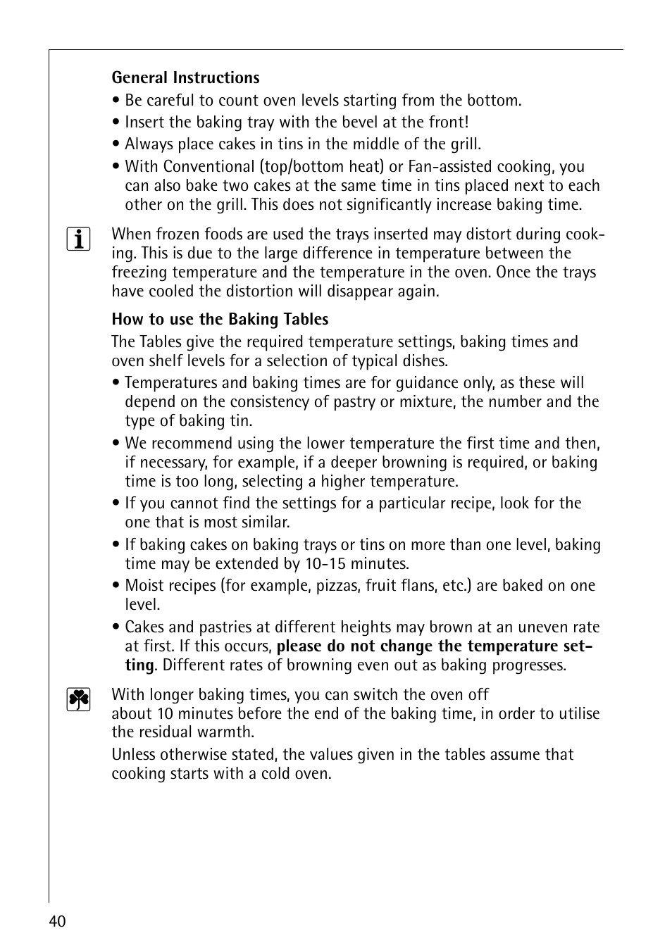 AEG COMPETENCE B8920-1 User Manual | Page 40 / 84