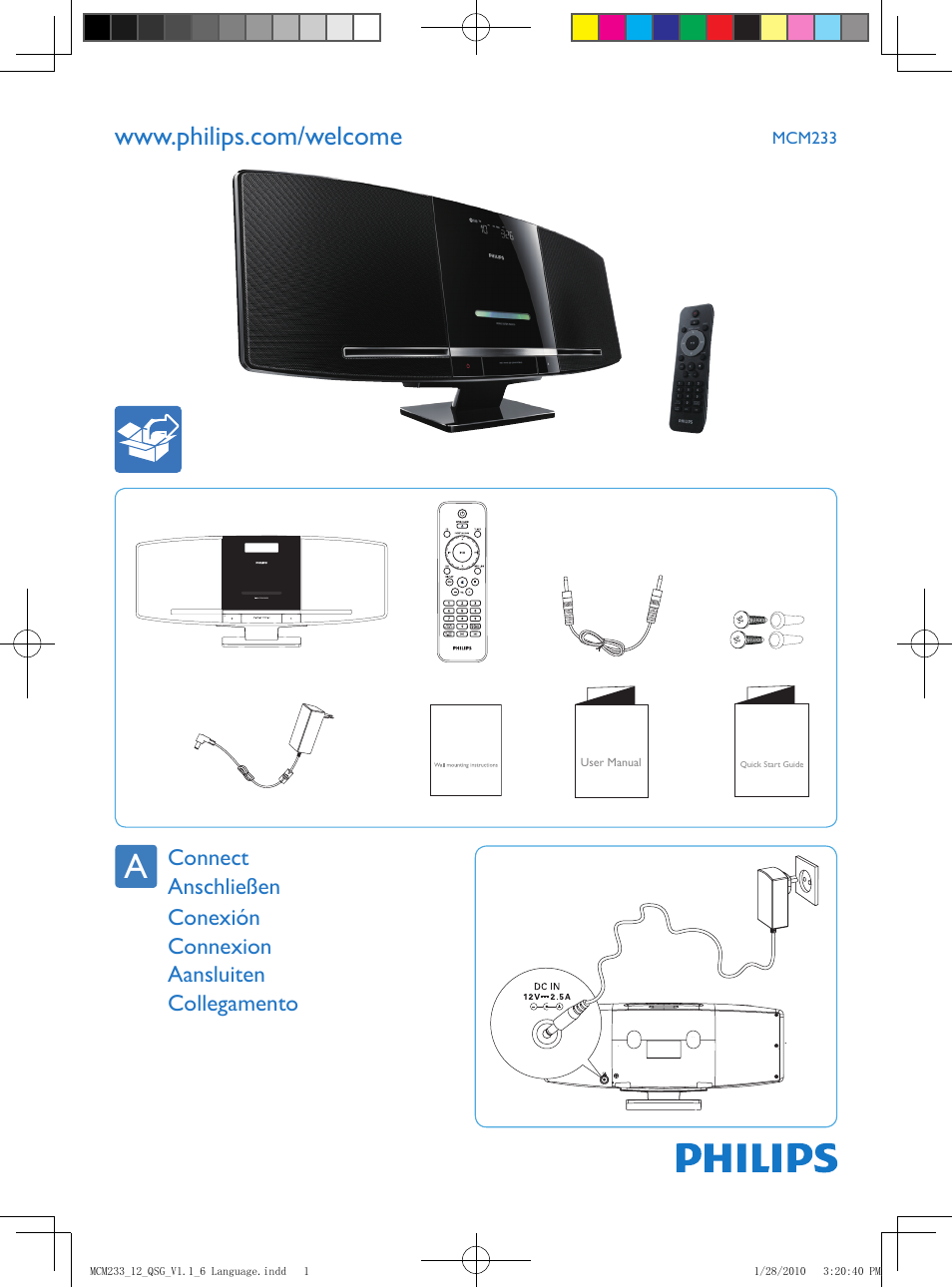 Philips Elegante microcadena User Manual | 4 pages