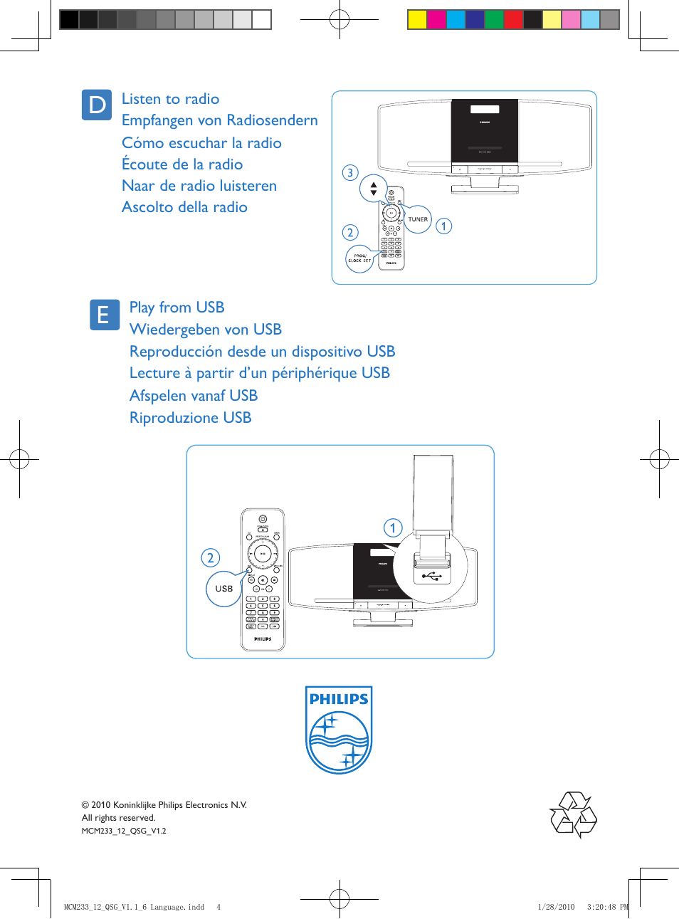 Philips Elegante microcadena User Manual | Page 4 / 4