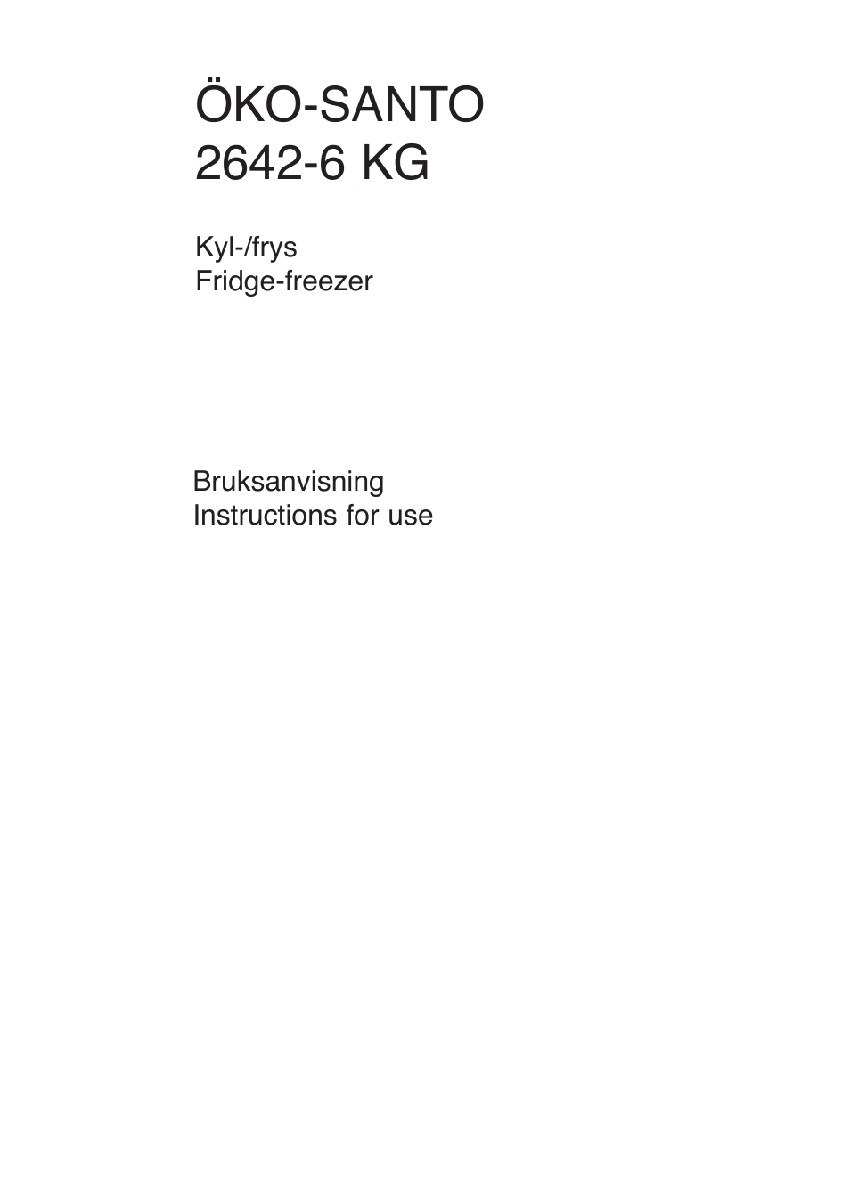 AEG OKO-SANTO 2642-6 KG User Manual | 22 pages
