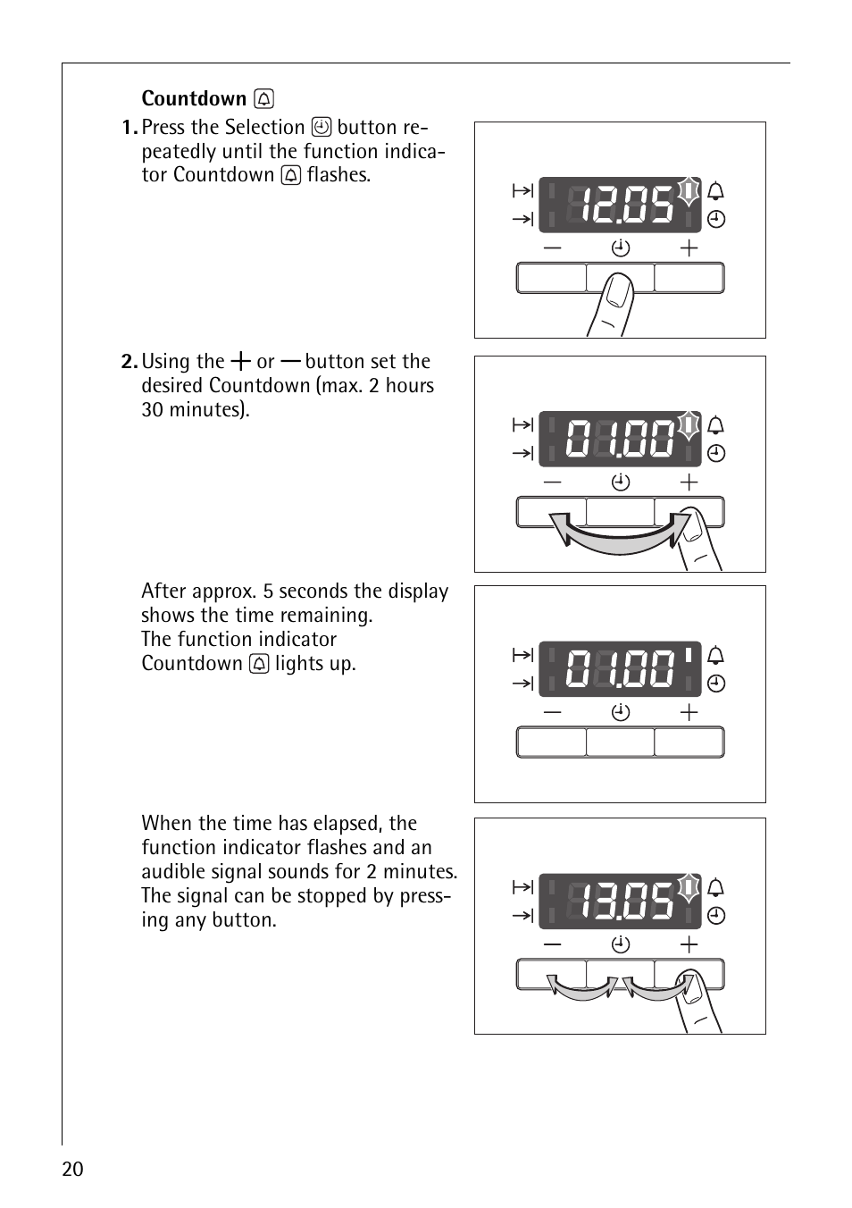 AEG COMPETENCE E4101-4 User Manual | Page 20 / 48