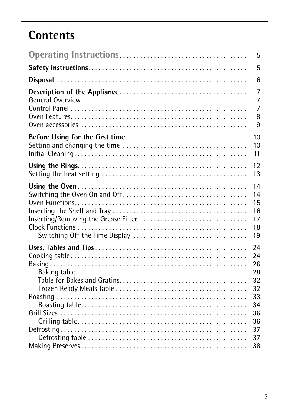 AEG COMPETENCE E4101-4 User Manual | Page 3 / 48