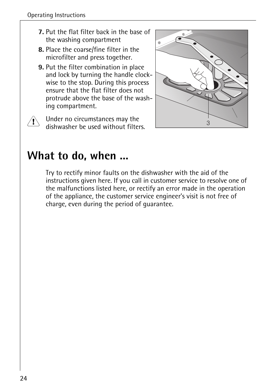 What to do, when | AEG FAVORIT 40360 I User Manual | Page 24 / 40