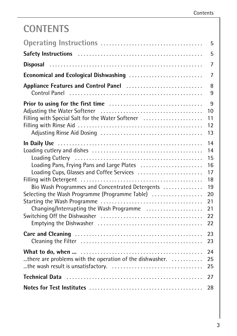 AEG FAVORIT 40360 I User Manual | Page 3 / 40