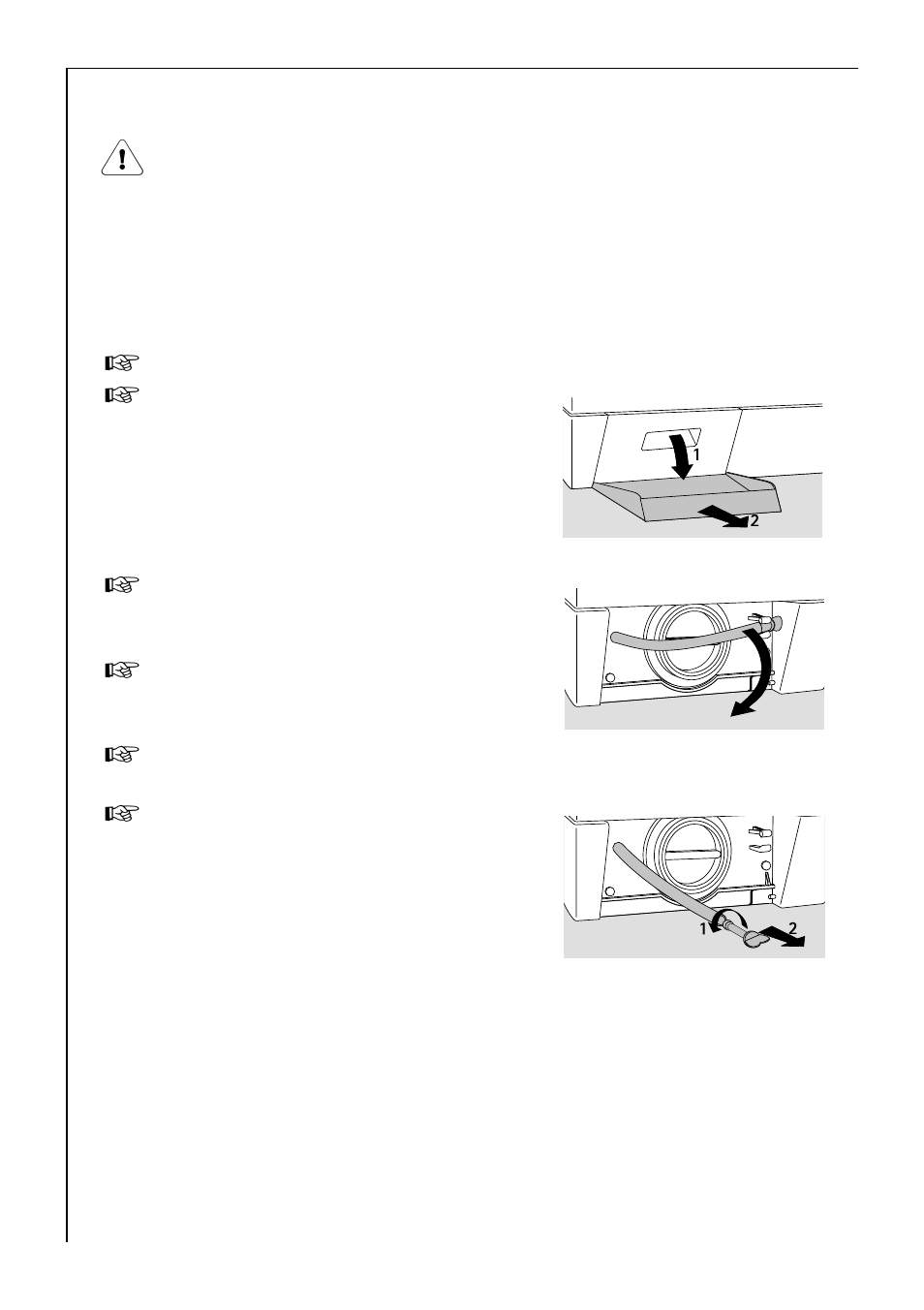 Executing an emergency emptying | AEG KO-LAVAMAT 62600 User Manual | Page 34 / 40