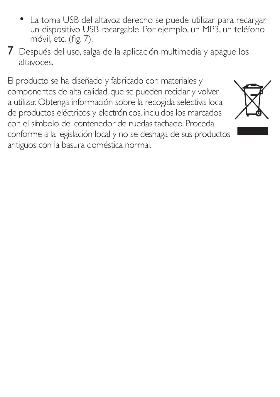 Philips Altavoces multimedia 2.0 User Manual | Page 5 / 9