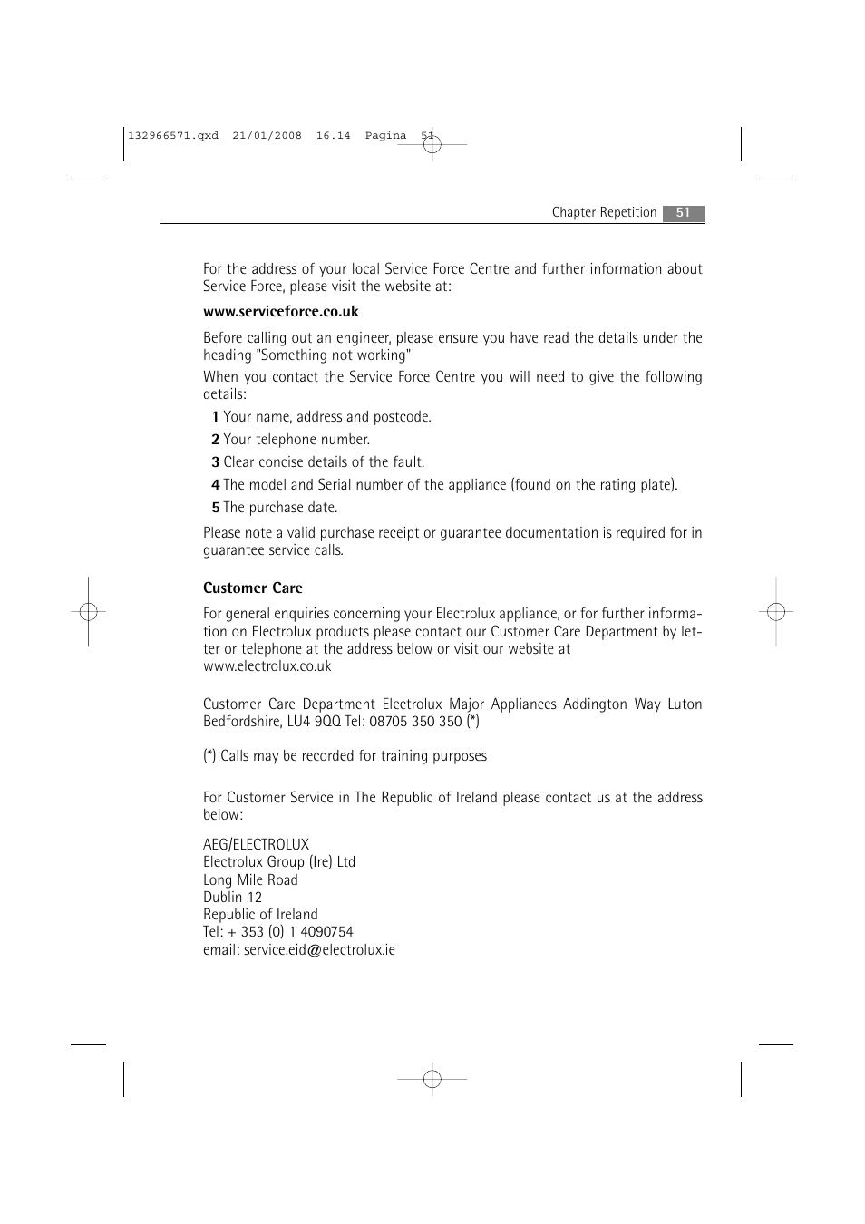 AEG LAVAMAT 86850 User Manual | Page 51 / 52
