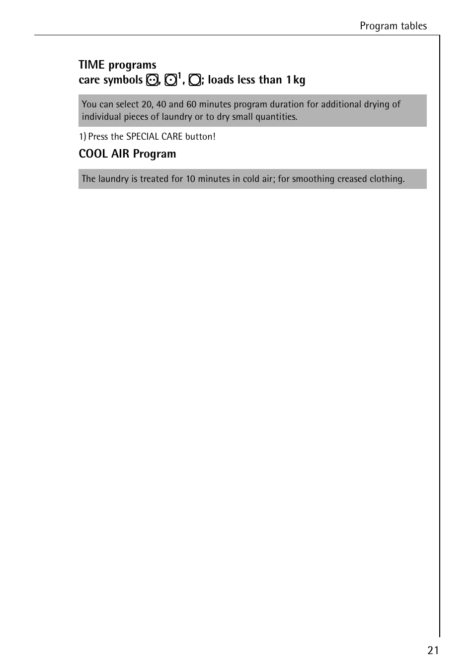 AEG LAVATHERM T300 User Manual | Page 21 / 32