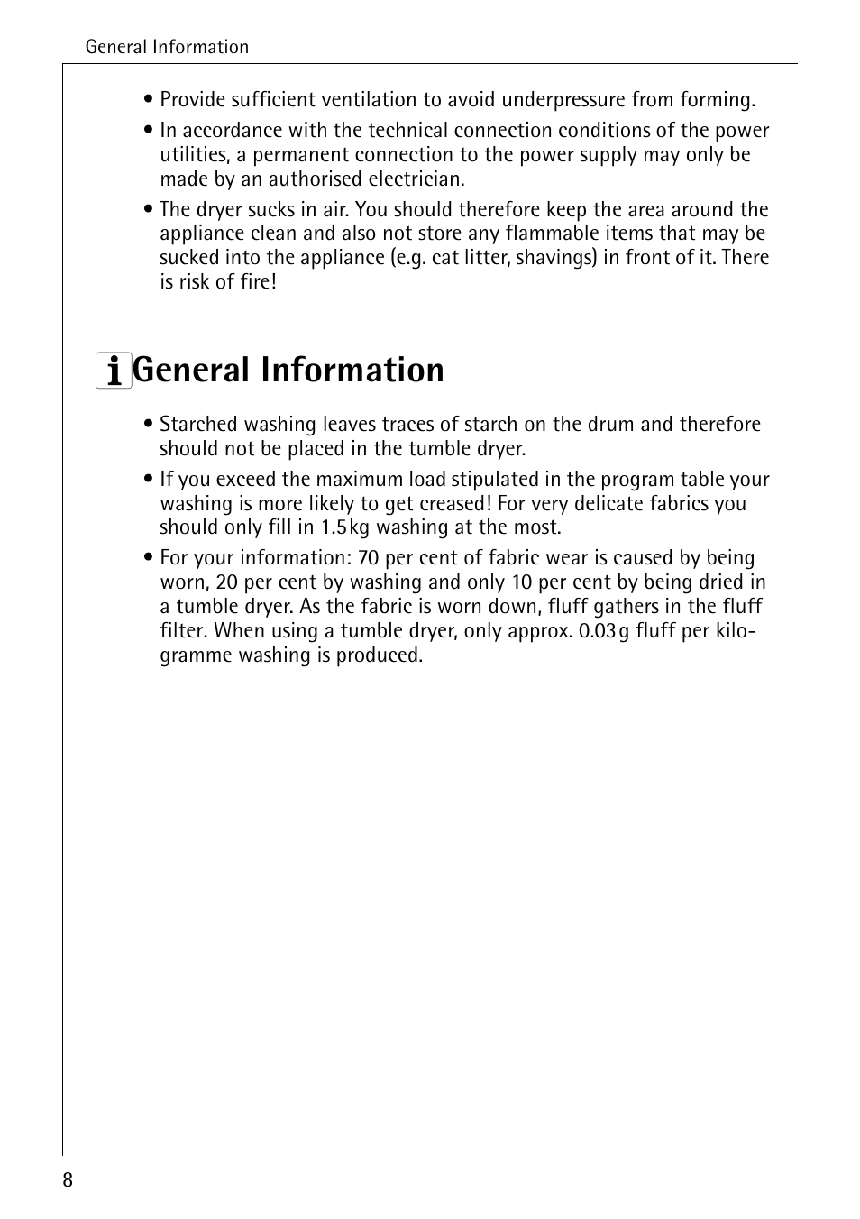 3 general information | AEG LAVATHERM T300 User Manual | Page 8 / 32