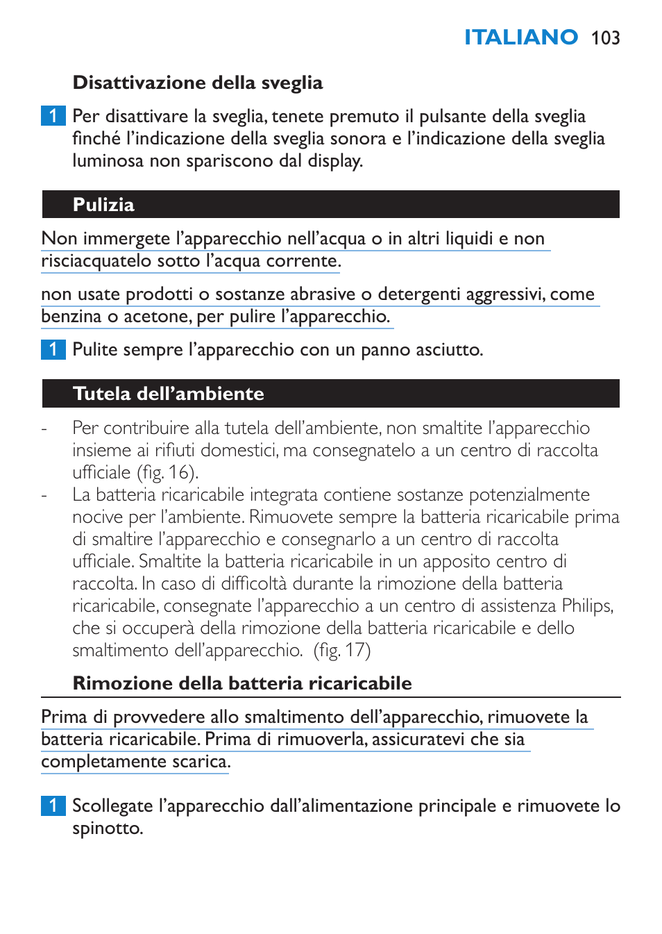 Philips goLITE BLU luz de energía User Manual | Page 103 / 136