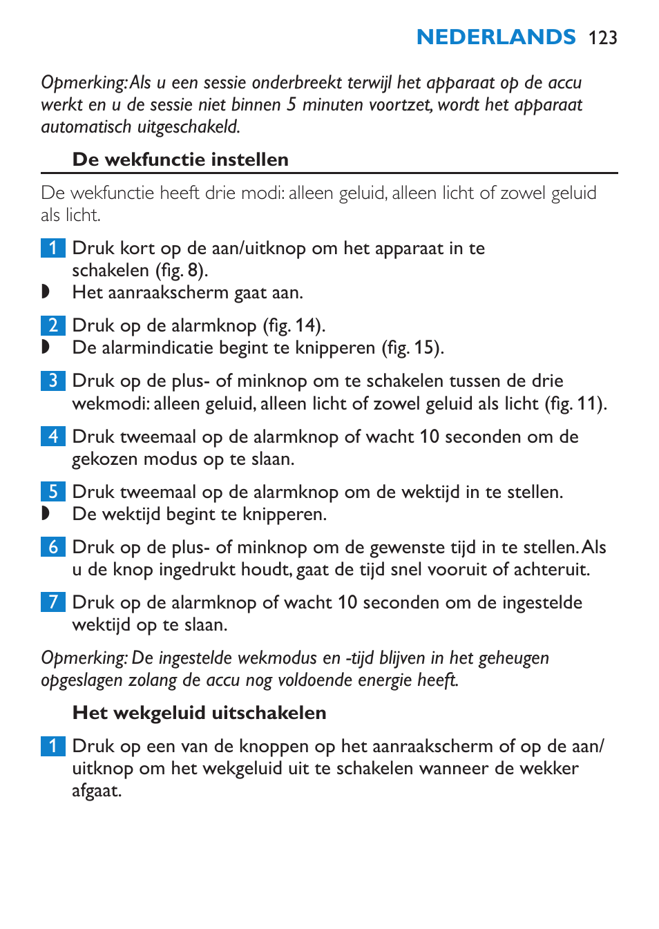 Philips goLITE BLU luz de energía User Manual | Page 123 / 136