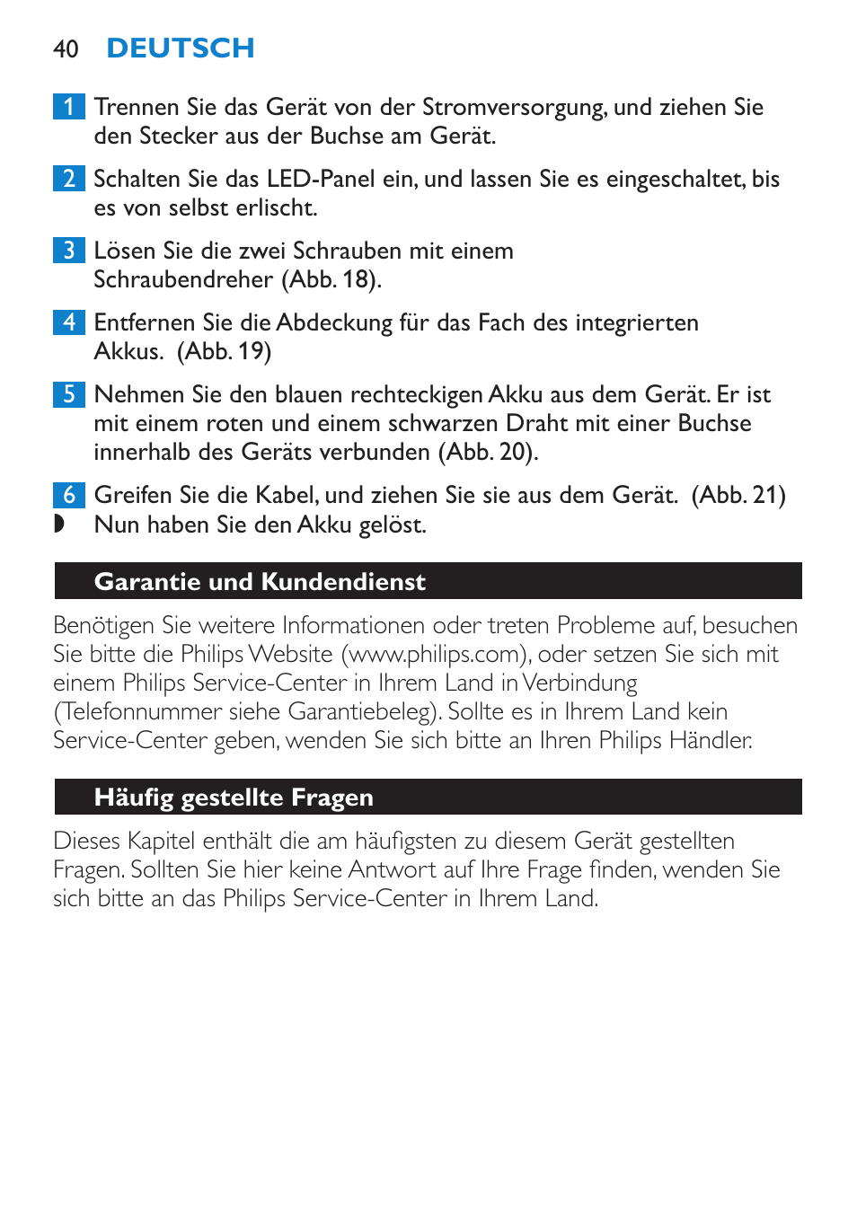 Philips goLITE BLU luz de energía User Manual | Page 40 / 136