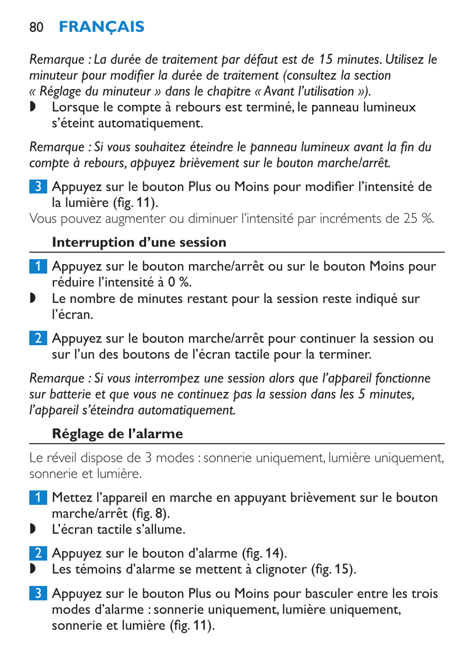 Philips goLITE BLU luz de energía User Manual | Page 80 / 136