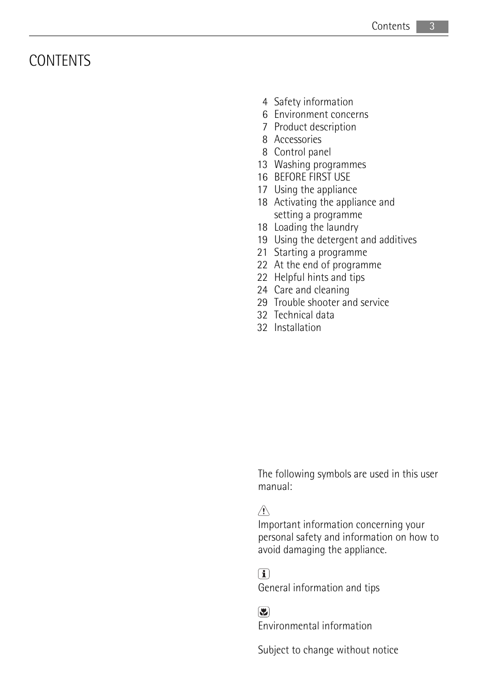 AEG L 96485 FL User Manual | Page 3 / 40