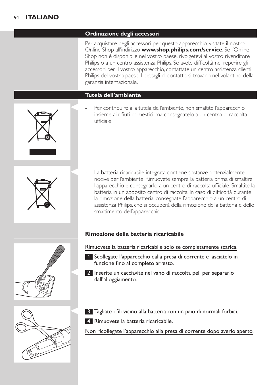 Philips BEARDTRIMMER Series 3000 barbero para barba y barba de 2 días User Manual | Page 54 / 88