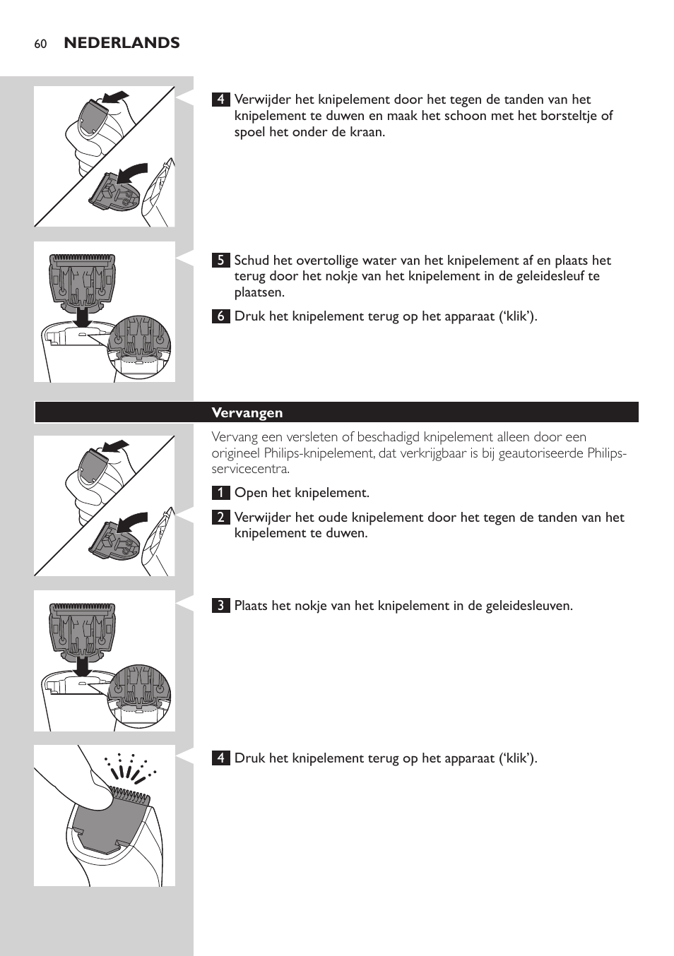 Philips BEARDTRIMMER Series 3000 barbero para barba y barba de 2 días User Manual | Page 60 / 88