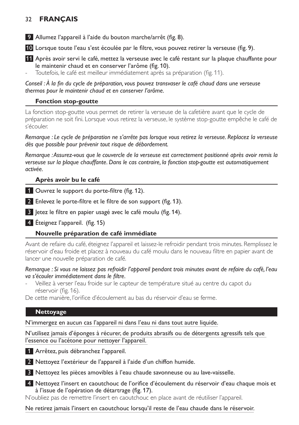 Philips Café Gourmet Cafetera User Manual | Page 32 / 64