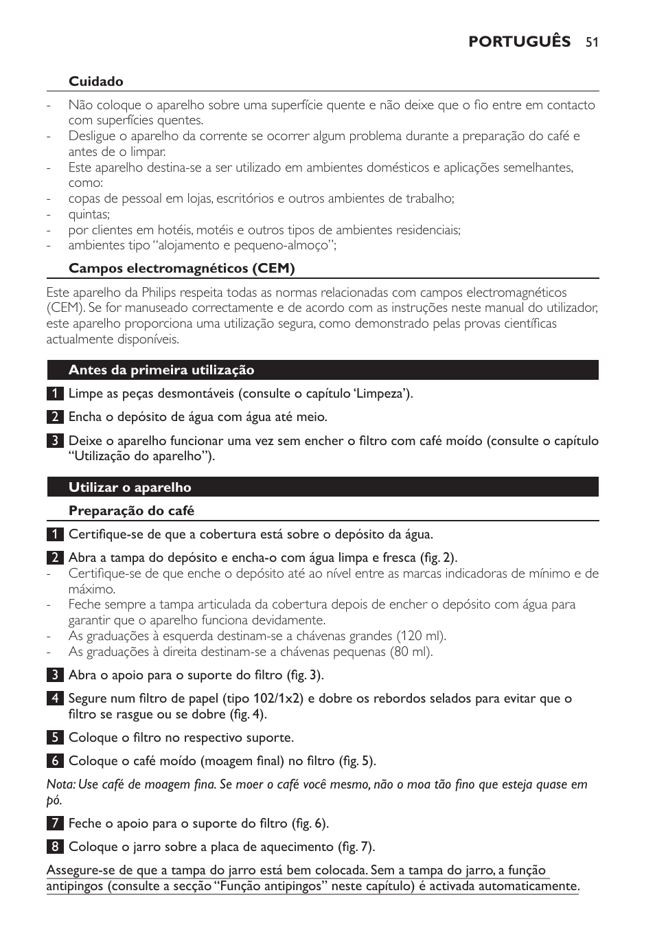 Philips Café Gourmet Cafetera User Manual | Page 51 / 64