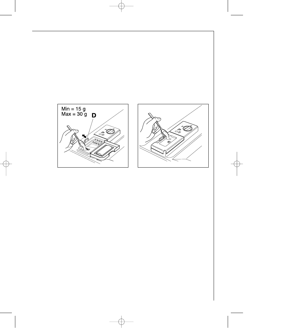 Fill with detergent | AEG FAVORIT G 330 User Manual | Page 21 / 40