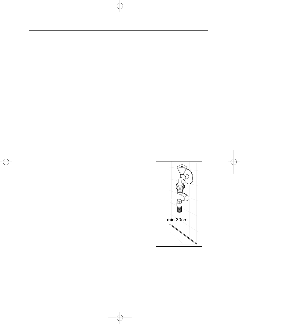 Water inlet hose with safety valve | AEG FAVORIT G 330 User Manual | Page 36 / 40