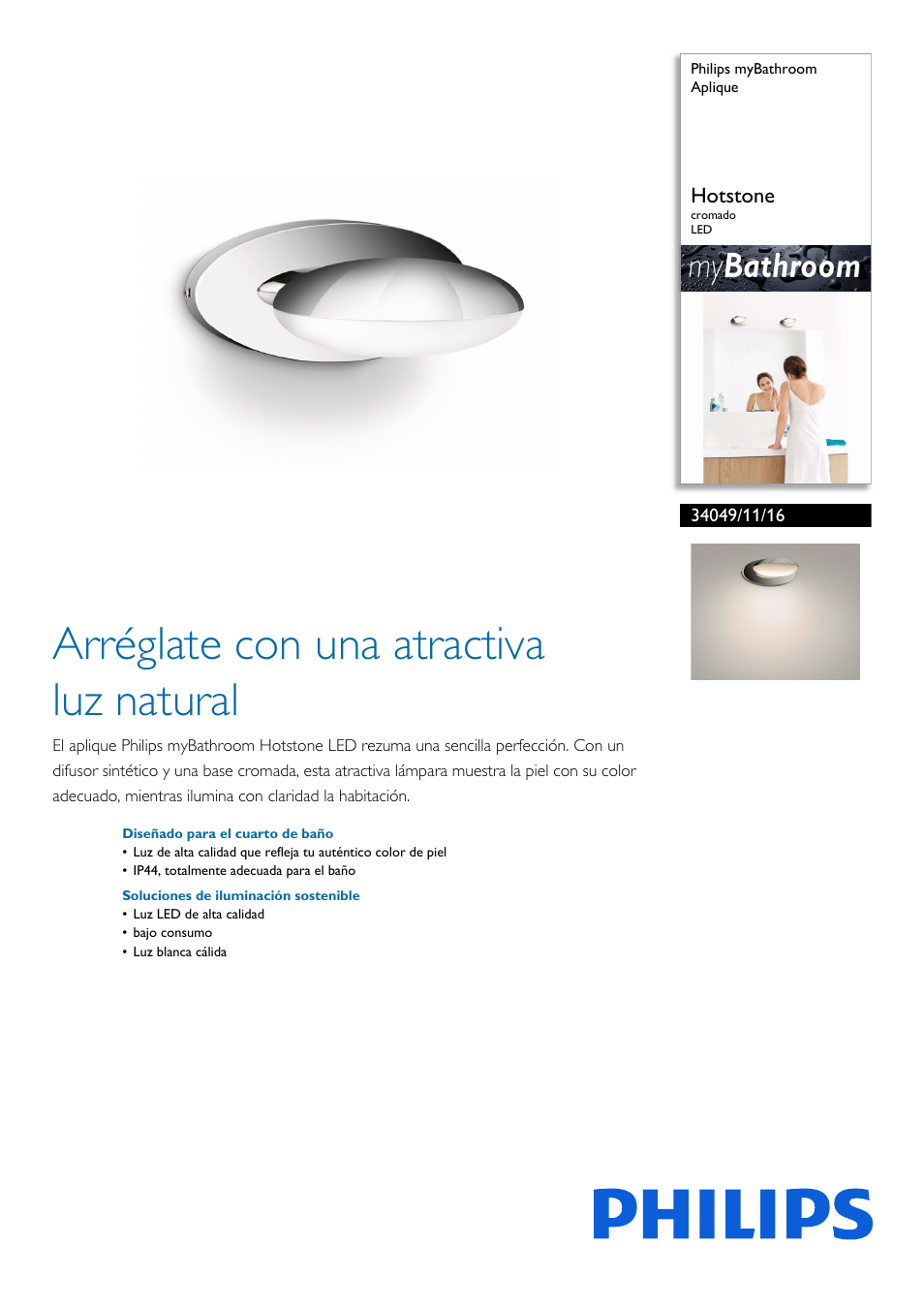 Philips myBathroom Aplique User Manual | 2 pages