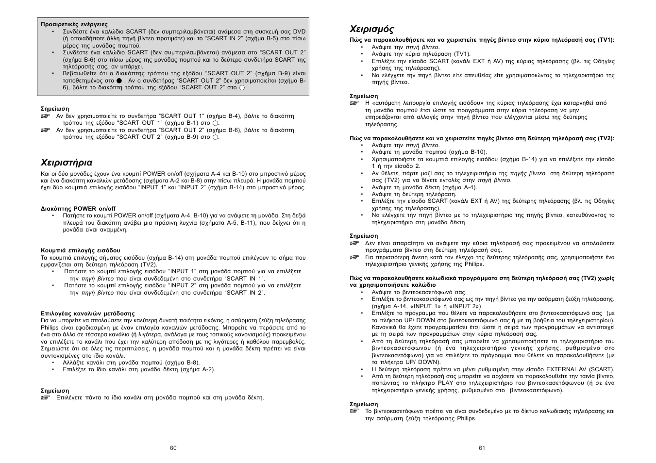 Χειρισμός, Χειριστήρια | Philips TV Link inalámbrico User Manual | Page 32 / 52