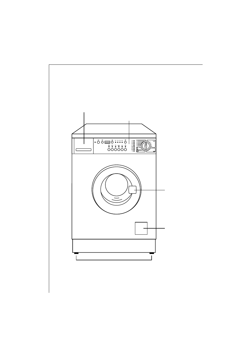 Description of the appliance, Front view | AEG KO-LAVAMAT 1271 User Manual | Page 10 / 49