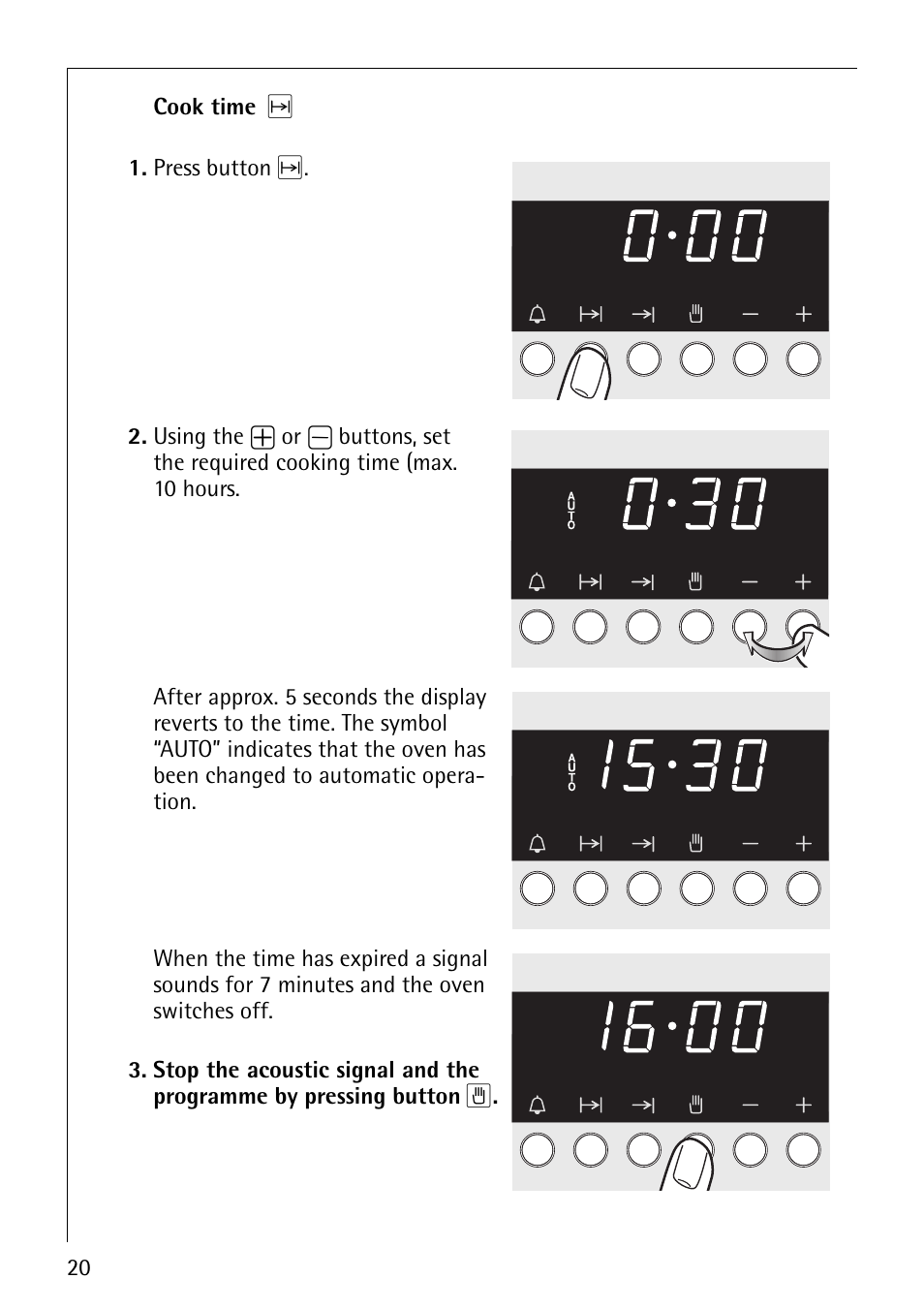 AEG COMPETENCE B4130-1 User Manual | Page 20 / 56