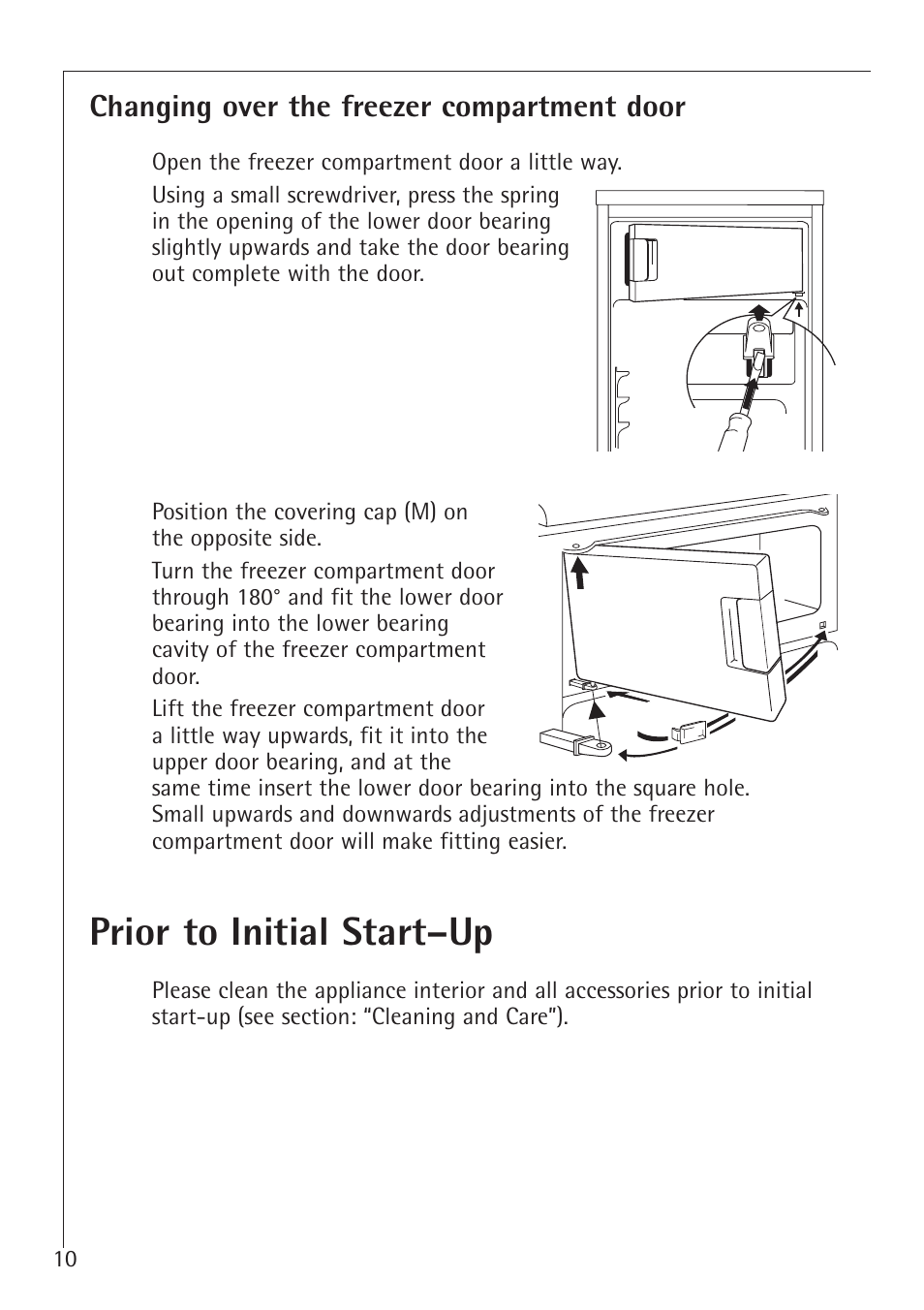 Prior to initial start–up | AEG Santo 1450-7 TK User Manual | Page 10 / 28