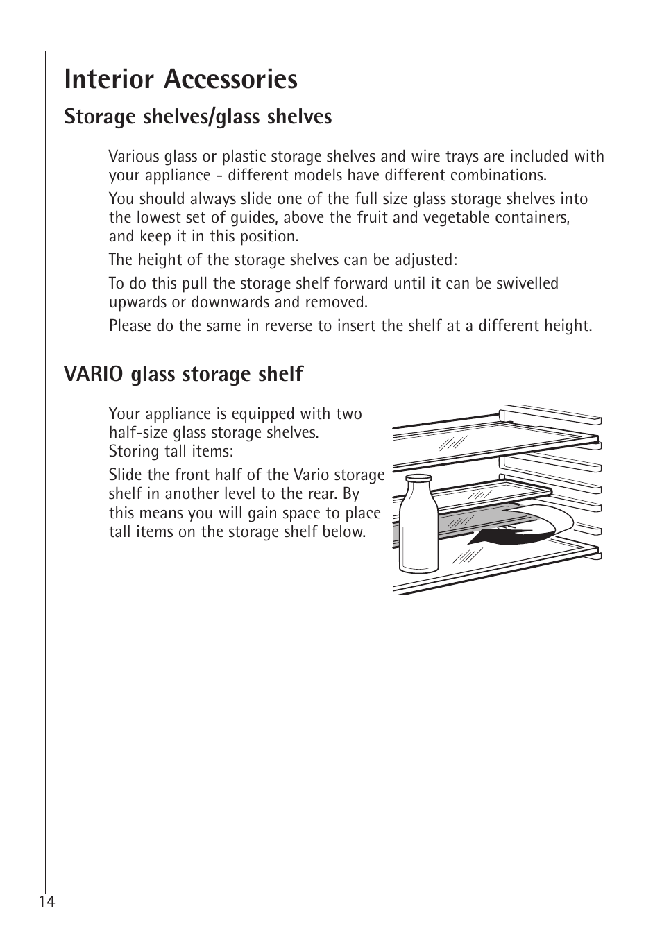 Interior accessories | AEG Santo 1450-7 TK User Manual | Page 14 / 28