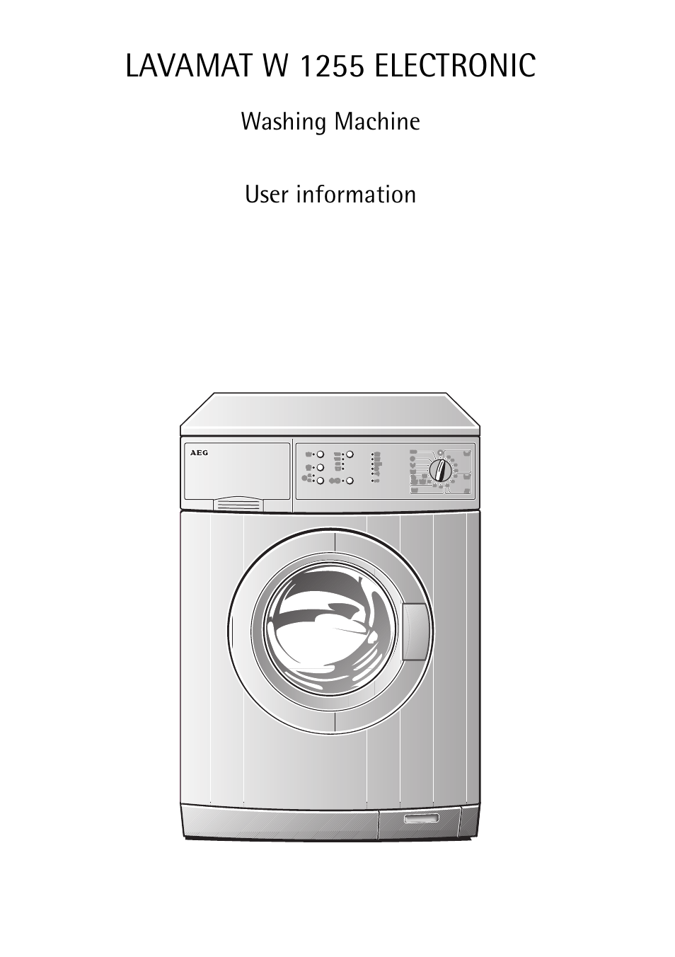 AEG LAVAMAT W 1255 User Manual | 52 pages