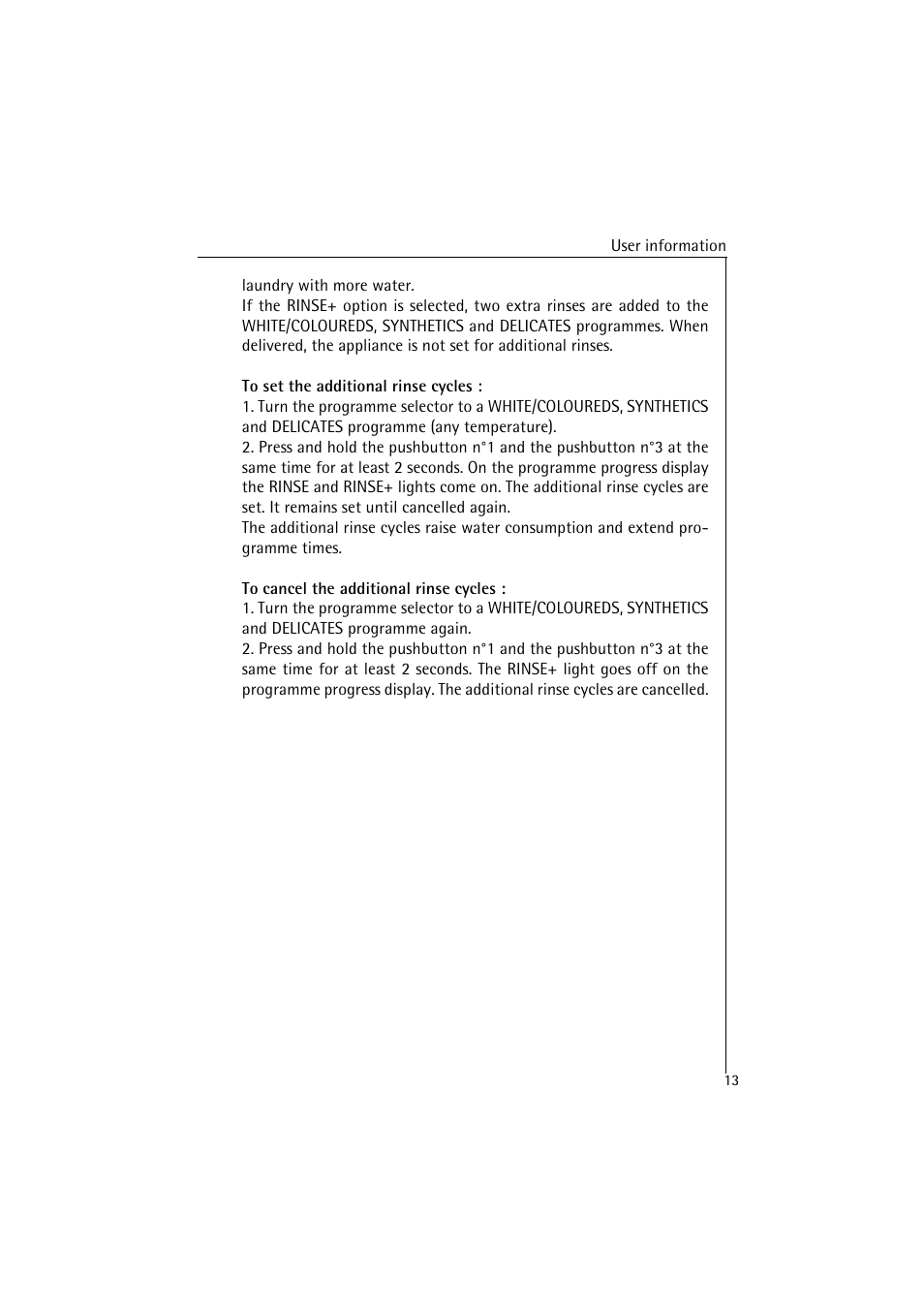 AEG LAVAMAT 4520 User Manual | Page 13 / 36