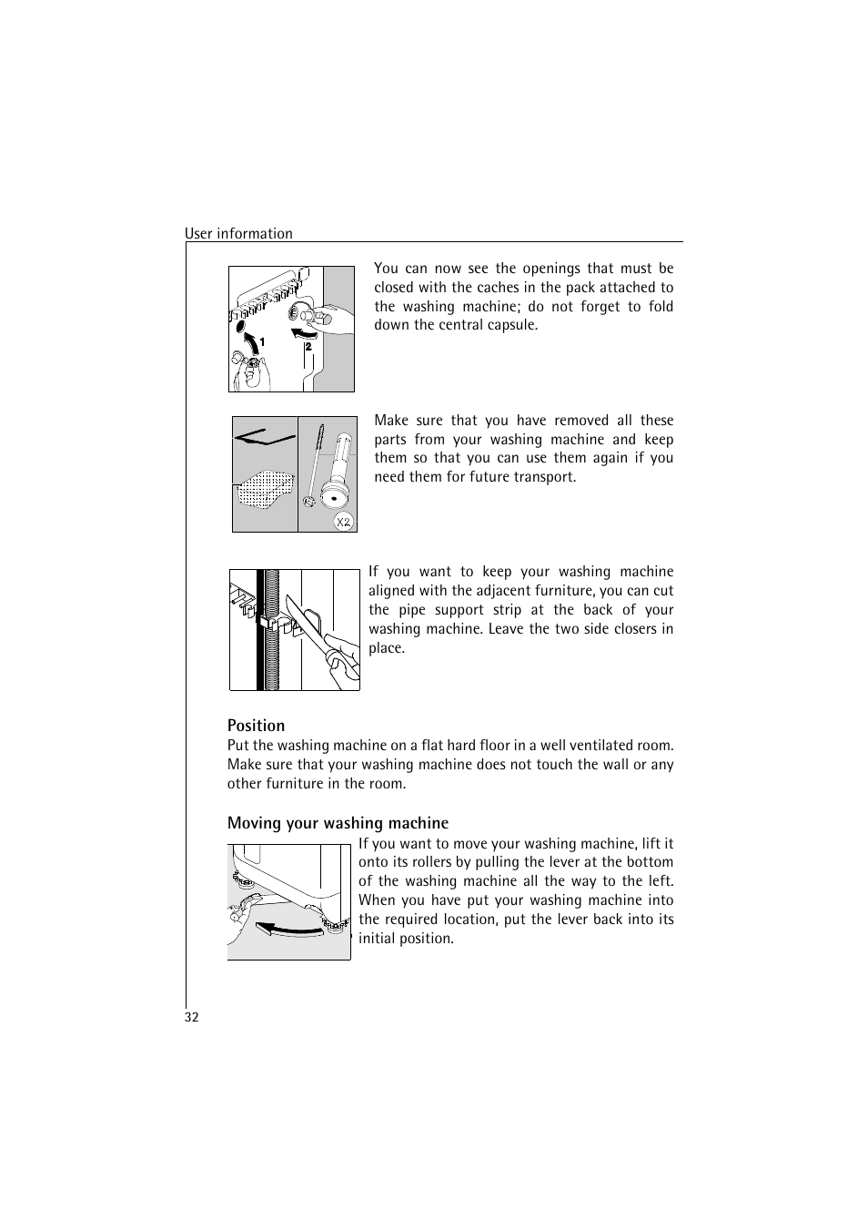 AEG LAVAMAT 4520 User Manual | Page 32 / 36