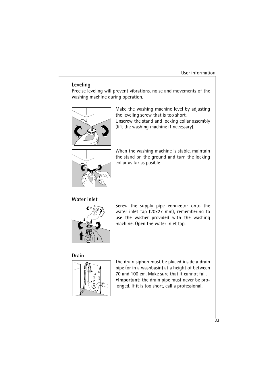 AEG LAVAMAT 4520 User Manual | Page 33 / 36